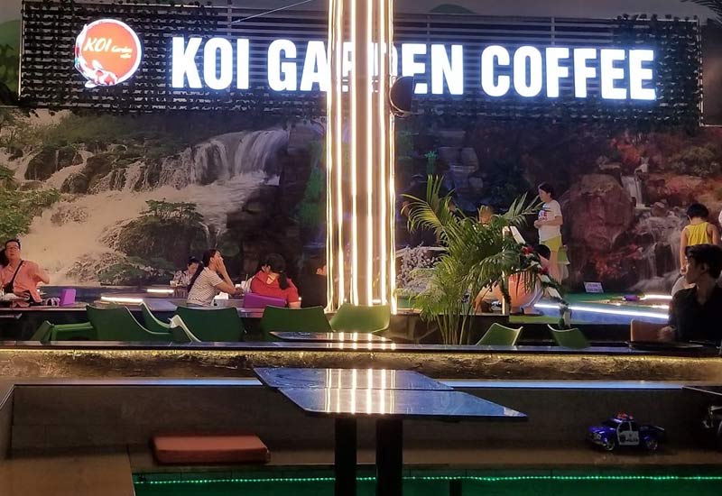 cafe cá Koi Hà Nội